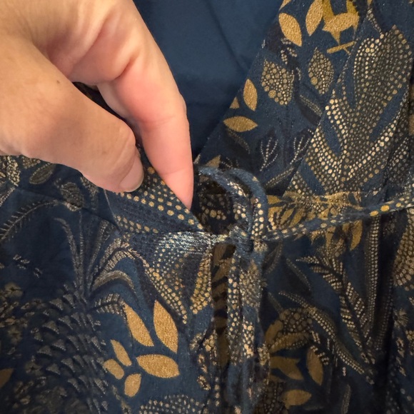 FARM Rio Teal Dotted Forest Lenzing Ecovero Viscose Wrap Mini Dress - Picture 2 of 9